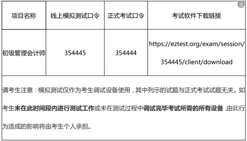 2024年初级管理会计师能力水平项目（冬季考试）相关事项的通知